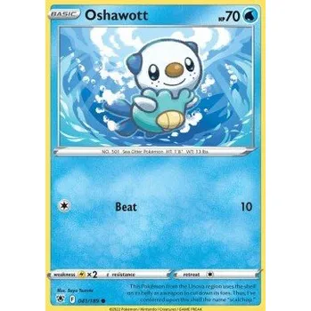 Sběratelská karetní hra Pokémon ASR 041/189 Oshawott - Astral Radiance Stav: Near Mint, Verze: NORMAL