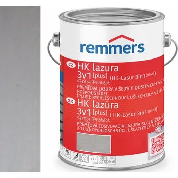 lazura Remmers HK-LASUR [PLUS] GREY PROTECT 0,75L 5441 (RC-970) Stříbřitě šedá - Silbergrau