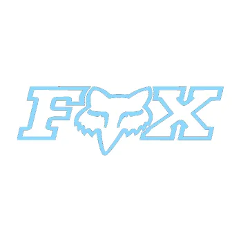 Samolepicí dekorace na vozidlo Fox 001 (03 - světle modrá) SAMOLEPKA NA AUTO, NÁLEPKA, FÓLIE, POLEP, TUNING, VLASTNÍ TEXT, TISK, AUTOSAMOLEPKY.cz, POLEPY, OBRÁZEK, LOGO, 3D STICKERS