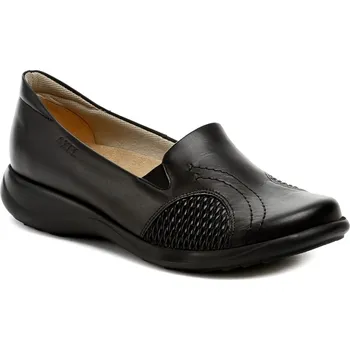 Dámské polobotky Polobotky dámské černé Axel kožené 1399 na široké chodidlo - 42