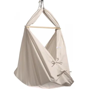 Závěsné křeslo Závěsná kolébka krémová HOJDAVAK BABY s matrací, Velikost Standard