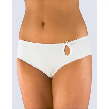 Kalhotky GINA dámské tanga francouzská, francouzské, šité, bokové, jednobarevné Paris 14992P Barva: Bílá, Velikost: 34/36