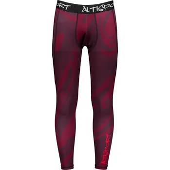 Dámské kalhoty Pánské sportovní legíny dlouhé premium ALTISPORT VOJ/ALM072LEG01 WINE-RED XXXL