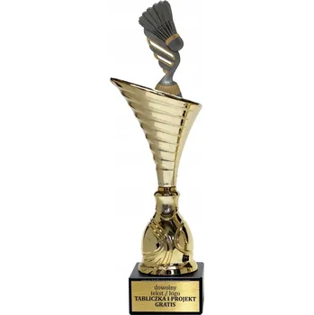 Zlatý pohár, soška Badminton 34 cm + GRAVÍROVÁNÍ DÁREK