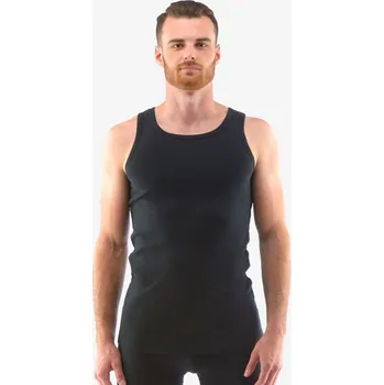 Nátělník GINA pánské nátělník, širší ramínka, šité, jednobarevné 78002P Barva: černá, Velikost: XL
