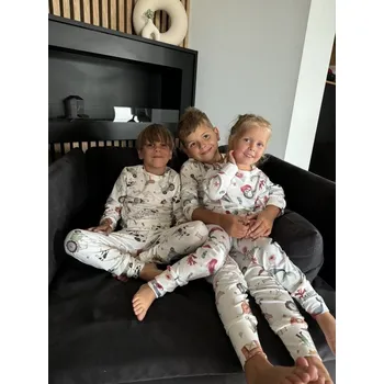 Dívčí pyžamo Dlouhé pyžamko vel. 4-6 let Farmář White