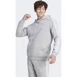 ADIDAS Essentials Fleece 3-Stripes Hoodie 2XL BÍLÁ|ŠEDÁ