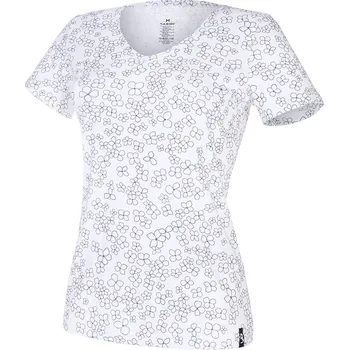 Dámské tričko Little Angel Tričko dámské TISK KR tenké Outlast® - bílá černé kytičky Velikost: S