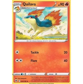 Volný čas Pokémon ASR 024/189 Quilava - Astral Radiance Stav: Near Mint, Verze: NORMAL