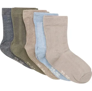 5 párů ponožek pro děti z bavlny s úpletem Winter Sky Minymo Velikost: 23-26