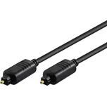 TOSLINK - TOSLINK kabel 1 m, průměr 5mm, černý