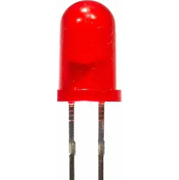 Polovodič Diffused Red 5mm LED