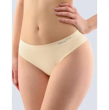 Dámské spodní prádlo GINA dámské tanga francouzská, francouzské, bezešvé, bokové, jednobarevné Bamboo PureLine 04026P Barva: tělová, Velikost: S/M