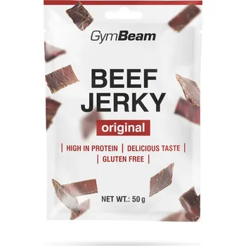 Sušené maso GymBeam Beef Jerky 50 g originál