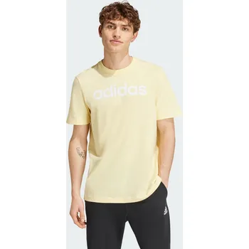 Pánské oblečení ADIDAS Tričko Essentials Linear Embroidered XL ŽLUTÁ
