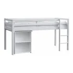 Thuka Vyvýšená postel s výsuvným stolem Actim bílá