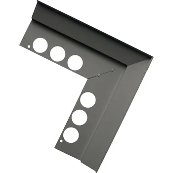 Stavební profil Balkónový roh CX hnědý vnější 25x25 (roh)