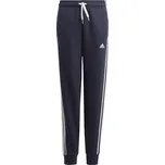 ADIDAS Dětské tepláky Bottoms Adidas Essentials 3 Bandas Legend Ink Dětské 7 LET BÍLÁ|ČERNÁ