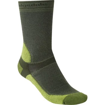 Pánské ponožky Pánské cyklistické ponožky Bridgedale MTB Summer Weight T2 Coolmax Sport Boot dk. green/lime 40-43