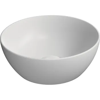 Umyvadlo GSI PURA keramické umývátko na desku, průměr 32cm, bílá mat