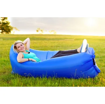 Obývací pokoj Dvojbalení Kvalitní Lazy bag - samonafukovací pytel Barva: Modrý