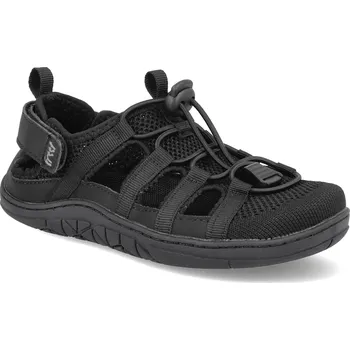Dívčí sandály Barefoot dětské sandály Freet - Zennor 2 Black Junior černé Velikost: 35