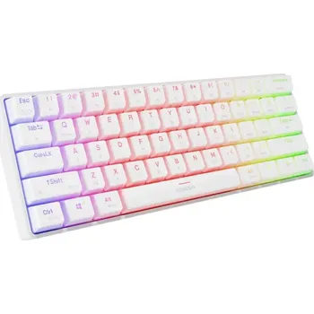 Klávesnice Genesis herní klávesnice THOR 660 G2/Gateron Red/USB+BT/US layout/Bílá