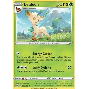Sběratelská karetní hra Pokémon ASR 013/189 Leafeon - Astral Radiance Stav: Near Mint, Verze: NORMAL