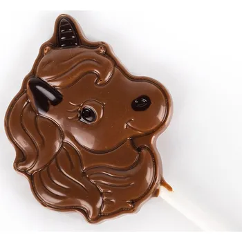 Čokoláda Choco Bonté Čokoládové lízátko mléčné s hořkou čokoládou - jednorožec