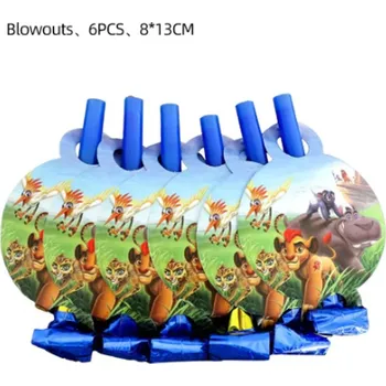Dětský míč Narozeninová party dekorace s motivem Lví Král Varianta: 6 ks foukačka