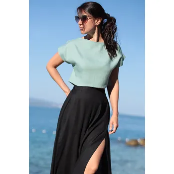 Dámské tričko Lotika Krátké 100% lněné tričko Lotika 997828