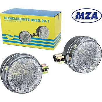 Osvětlení pro motocykl Sada zadních blinkrů Simson - čiré - MZA