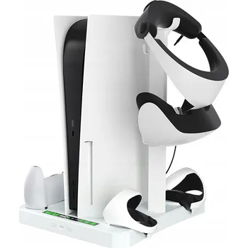 Herní konzole NABÍJECÍ STANICE PRO PSVR2 + DualSense + CHLADICÍ VENTILÁTOR PRO PS5