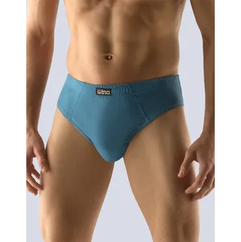 GINA pánské slipy se širším bokem, širší bok, šité, jednobarevné 71080P Barva: petrolejová, Velikost: 58/60