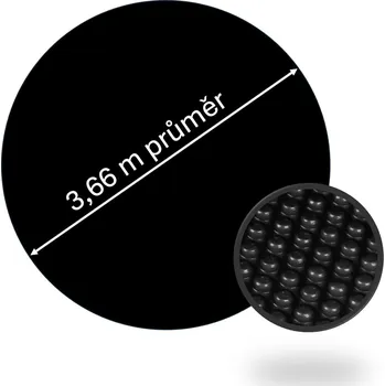 Planet Pool solární plachta pro bazény s průměrem hladiny 3,6 m ČERNÁ