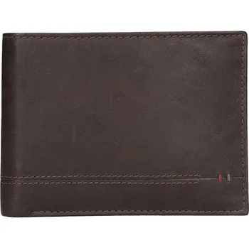 Peněženka Kožená pánská peněženka Lerros Roman - tmavě hnědá