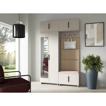 Předsíňová stěna Předsíňová stěna Bianco 1 - U/6 Barva čalounění: Béžová - Trinity 04