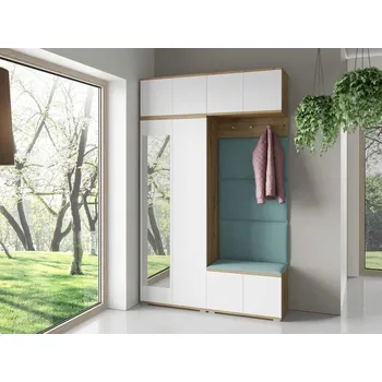 Předsíňová stěna Předsíňová stěna Sevilla 3 Barva čalounění: Pastelová modrá - Trinity 22