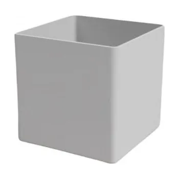 Obal na květináč Plastový obal na květináč OSLO, rozměr 13.5 x 13.5 cm, světle šedý