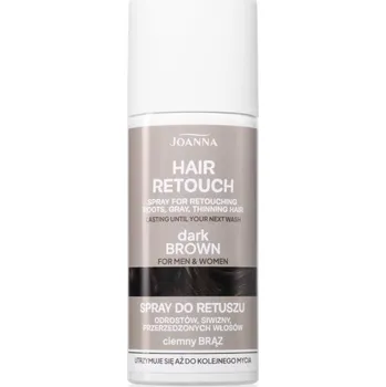 Barva na vlasy Joanna Hair Retouch Spray sprej pro zakrytí šedin Dark Brown 75 ml