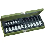 Proxxon Industrial sada nástrčných klíčů a bitů, 1/4 (6,3 mm), 1/2, 18dílná, 23 100