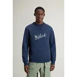 MIKINA WOOLRICH MOULINE CREWNECK MELTON BLUE