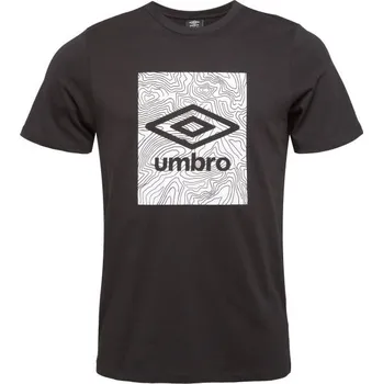 Pánské tričko Pánské triko Umbro GEO GRAPHIC TEE XXL Černá, Šedá