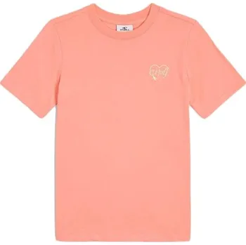 Dívčí tričko O'Neill SCRIPT 140 Lososová, Žlutá