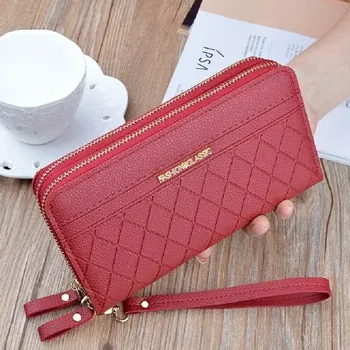 Peněženka Dvojitá peněženka FASHION ROC29 (Dámská červená dvojitá peněženka 19 x 4 x 10 cm)