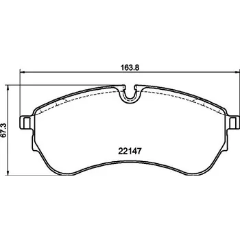 Brzdová destička Sada brzdových destiček, kotoučová brzda HELLA PAGID 8DB 355 032-921