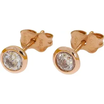 Náušnice Náušnice na puzetu z červeného zlata