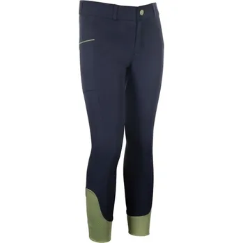 Jezdecké oblečení HKM Dětské rajtky -Claire- silikonový sed, tmavě modré, 98/104