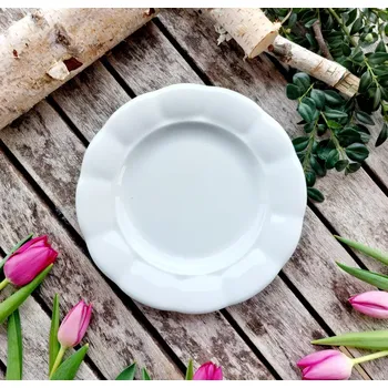 Talíř BENEDIKT talíř dezertní 19 cm, bílý, G. Benedikt 1882 (Porcelánový talíř 2. jakost)