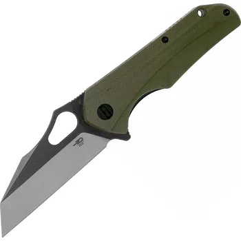 kapesní nůž Bestech OPERATOR D2, Satin+Black, Zelená G10 BG36C